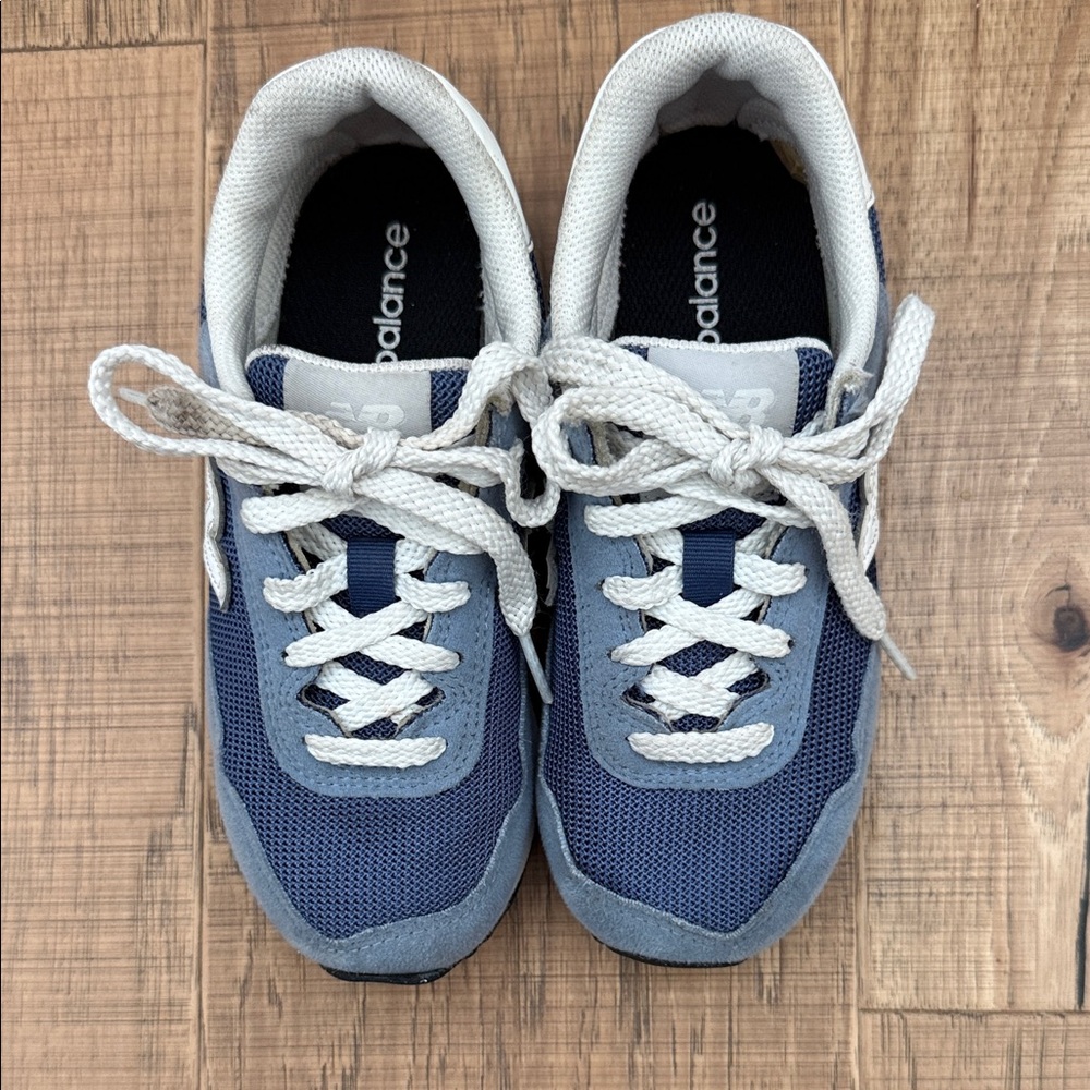 New Balance Navy & Light Blue Mesh Suede Sneakers